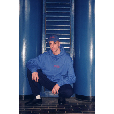 Royal Blue Hoodie With Embroidered Utopia Logo