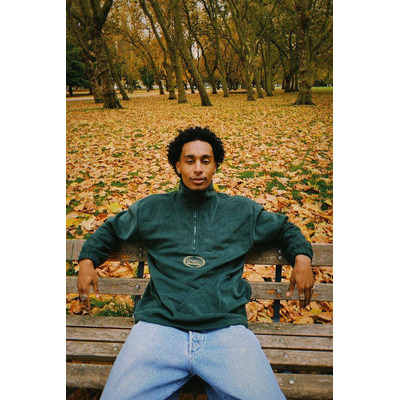 Forest Green Fleece With Oval Logo Embroidery