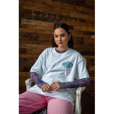 Short Sleeved T-shirt in White with Dream Sports Print