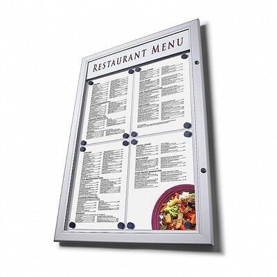 Outdoor Lockable Menu Case 4 x A4