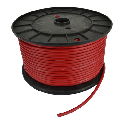 Microphone Cable, Low Noise, Flexible Red, 100m Roll