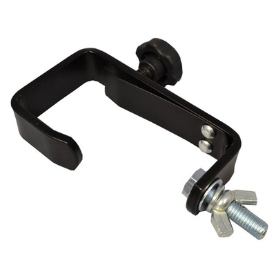 Lighting G Clamp Black Suitable For 50mm Bars, Supplied with Wing Nut Fixing