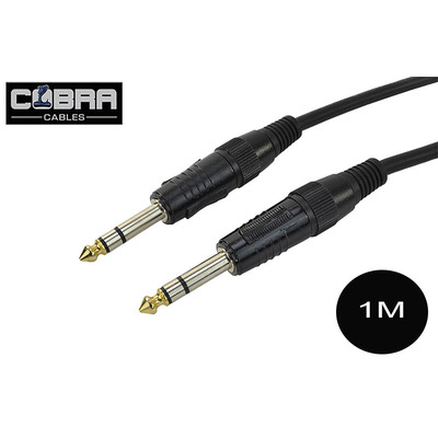Jack Lead 1/4" (6.35mm) to 1/4" (6.35mm) Balanced Lead, 1M