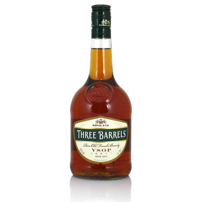 Three Barrels Rare Old French Brandy