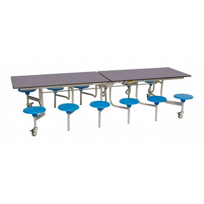 12 Seat Rectangular Mobile Folding Table