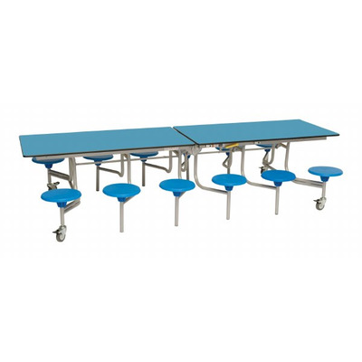 12 Seat Rectangular Mobile Folding Table