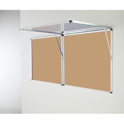 Eco-Sound Top-Hinged Corridor Tamperproof Blazemaster Noticeboard
