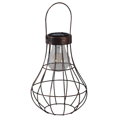 Solar LED Hanging Wire Lantern Garden Light - Pack of 6