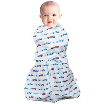 Clevamama Swaddle Bag 2 in 1 Blue 0-3 mths
