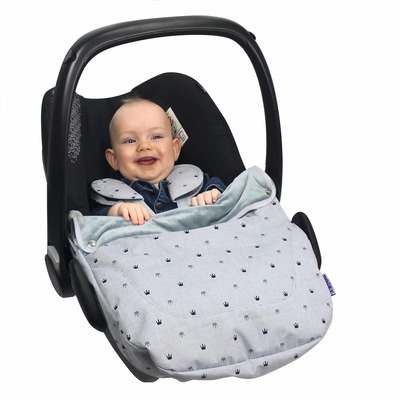 Dooky Cosy Top Car Seat Apron - Crowns