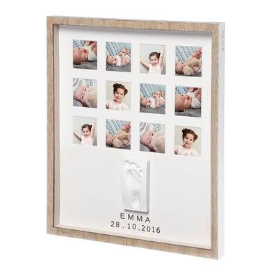 Baby Art My Very First Year Print Frame, Wooden