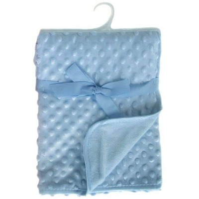 Soft Touch Infant Bubble Embossed Micro Wrap with satin trim