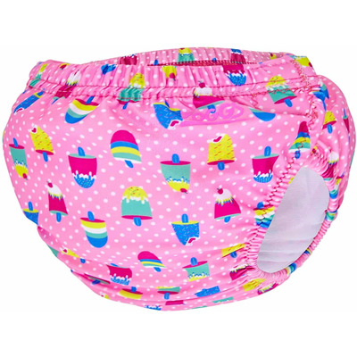 Zoggs Adjustable Swim Nappy Pink Ice Creams 3-24mths