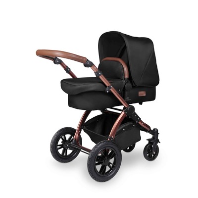 Ickle Bubba Stomp v4 Carrycot and Pushchair (Frame: Bronze, Fabric Colour: Midnight)