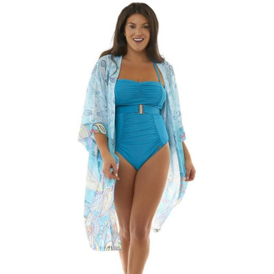 Seaspray Rosalind Kimono - Aqua - S/M