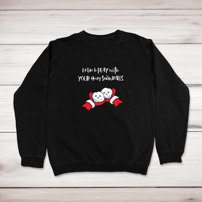 Hairy Snowballs Christmas Jumper
