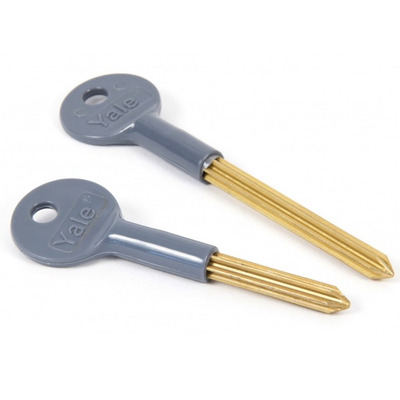 Security Star Key Long (57mm), PVD Brass - 18231 CHUBB LONG SECURITY STAR KEY