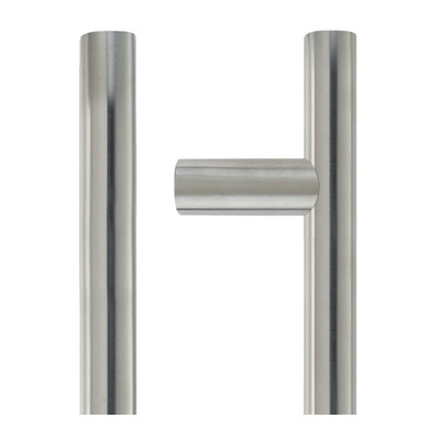 Zoo Hardware ZCSG Architectural Guardsman Pull Handles (19mm OR 21mm Bar Diameter), Satin Stainless Steel - ZCSG300BS SATIN STAINLESS STEEL - 22mm x 600mm c/c