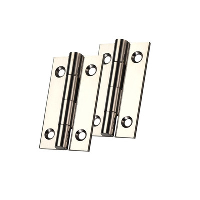 Zoo Hardware Top Drawer Fittings Cabinet Hinges (Various Sizes), Polished Nickel - TDF100PN POLISHED NICKEL - 75mm x 41mm x 2mm