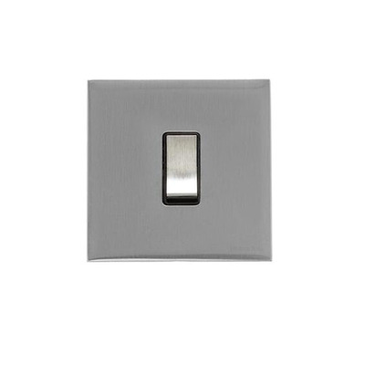 M Marcus Electrical Winchester 1 Gang Intermediate Rocker Switch, Satin Chrome - W03.501.SCBK SATIN CHROME