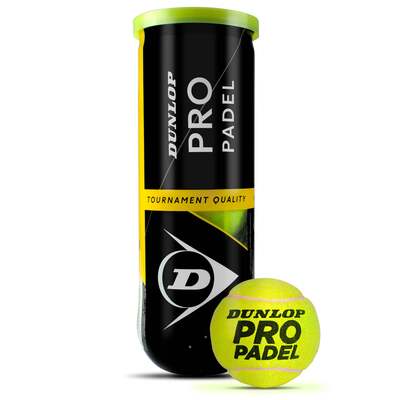 Dunlop Pro Padel Balls - Tube Of 3