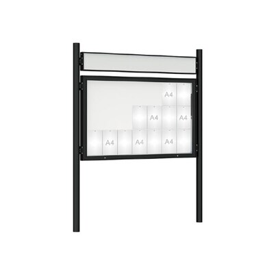 Premium Post Mounted Outdoor Noticeboard