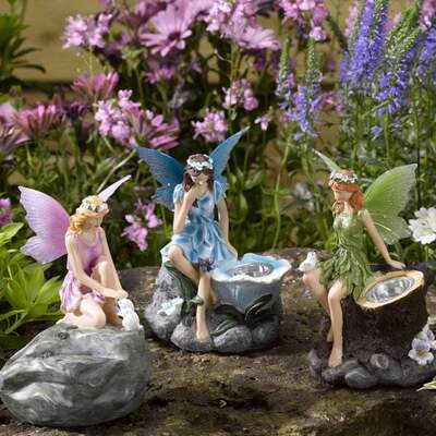 Solar Light - Fairies (Pack of 3) - Illuminated fairy
