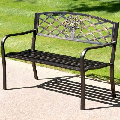Cast Iron Garden Bench Coalbrookdale Bronze