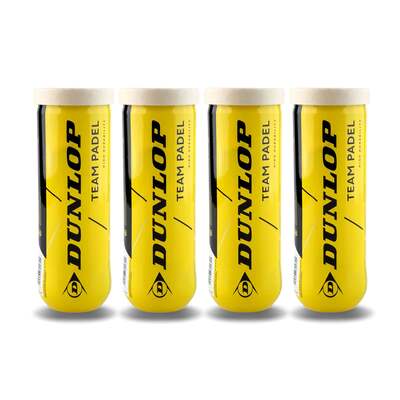 Dunlop Team Padel Balls - 1 Dozen