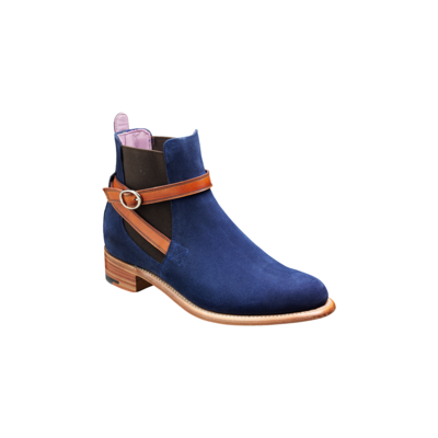 Alexandra - Navy Suede / Cedar Strap, 9.5