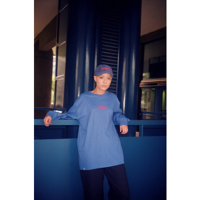 Royal Blue Long Sleeved T-shirt with Embroidered Utopia Logo