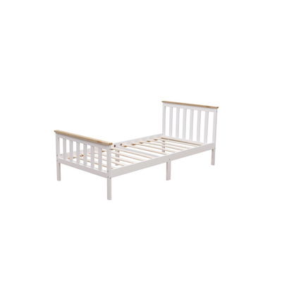 Starlight Beds Somnium Shaker Wooden Bed Frame - White / 5ft King 150cm by 200cm
