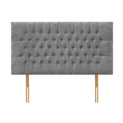 Standard Divan Base with Storage and Headboard Options - 3FT Single 90cm x 190cm / 2 Drawers / Button Pleat