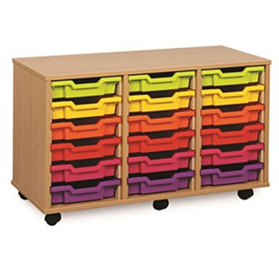 18 Shallow Tray Unit Maple Finish Other Colour Trays