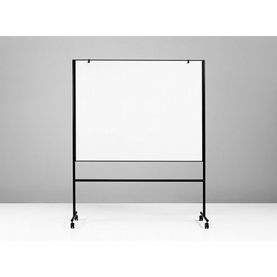 ONE Single Sided Mobile Whiteboard 2007 x 1207mm Black Frame