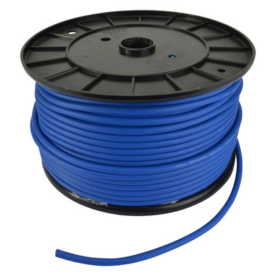 Microphone Cable, Low Noise, Flexible Blue, 100m Roll