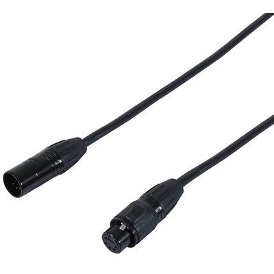 5 Pin XLR to XLR IP Rated DMX Lead 1m