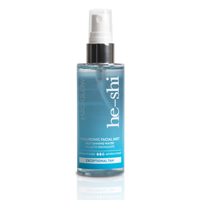 He-Shi H2O Glow - Hyaluronic Facial Mist 100ml - Medium-Dark Shade (DHA 10%)