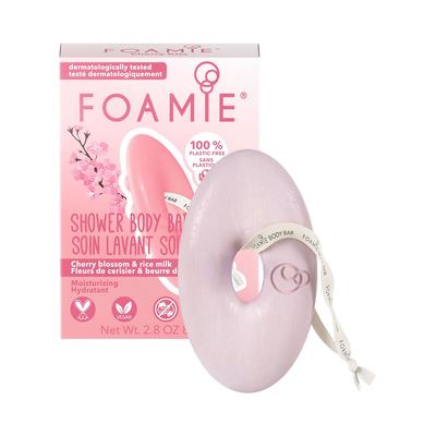 Foamie Body Bar Moisturising Cherry Blossom and Rice Milk