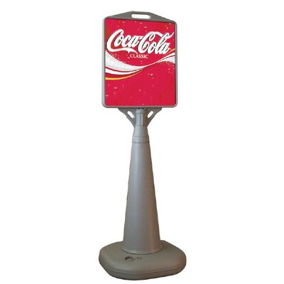 Pyramid Sign with Water Base
