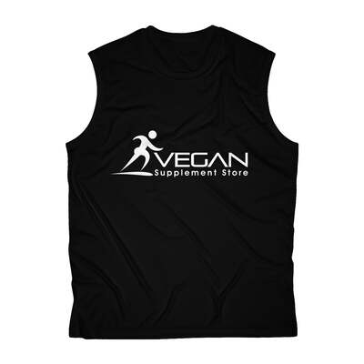 Men's Sleeveless Performance Tee, Black / XS