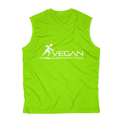 Men's Sleeveless Performance Tee, Lime Shock / XS