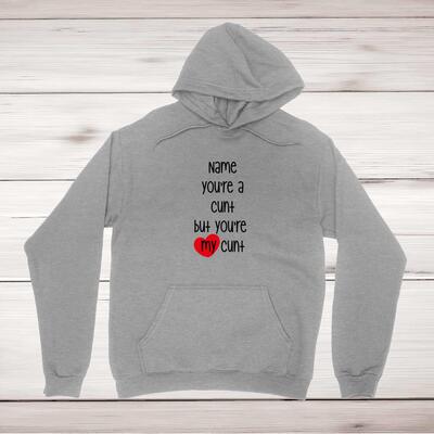 Personalised Swearing You're A Hoodie