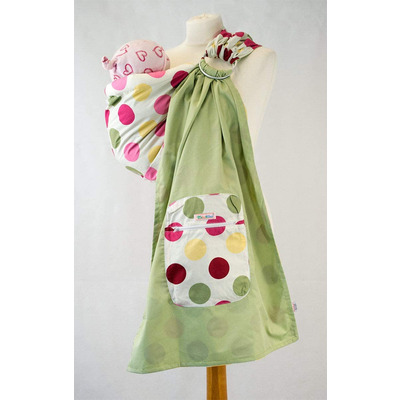 Palm and Pond Ring Sling Large Multi Spots on White