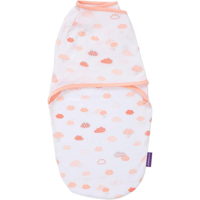 Clevamama Swaddle to Sleep 0-3 mths - Choose your Colour (Colour: Coral)