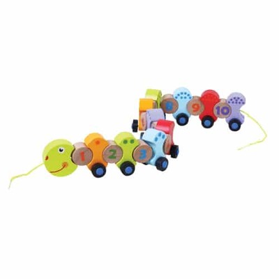 Jumini Pull Along Caterpillar