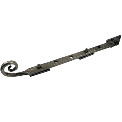 Frelan Hardware Monkeytail Casement Window Stay (250mm OR 300mm), Pewter Finish - PEW20 PEWTER FINISH - 300mm