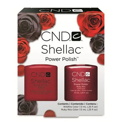 CND Shellac Perfect Pair - Ruby Ritz And Wildfire Duo