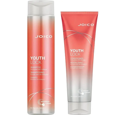 Joico YouthLock Shampoo 300 ml + Conditioner 250 ml for Ageing Hair