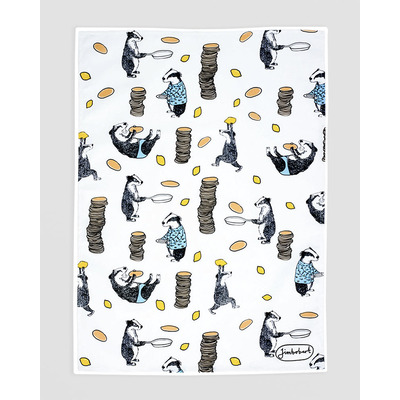 Tea towel Badger pancakes